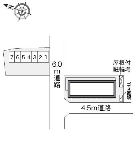 セードル 1(28109) 敷地外駐車場の駐車配置図