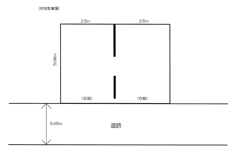 村松駐車場の駐車配置図