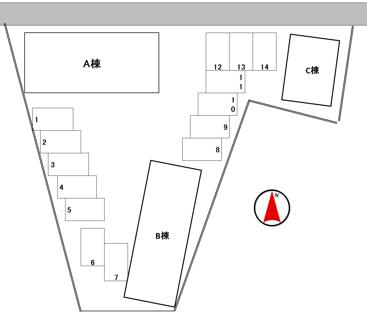 D and I himekata A・B・Cの駐車配置図
