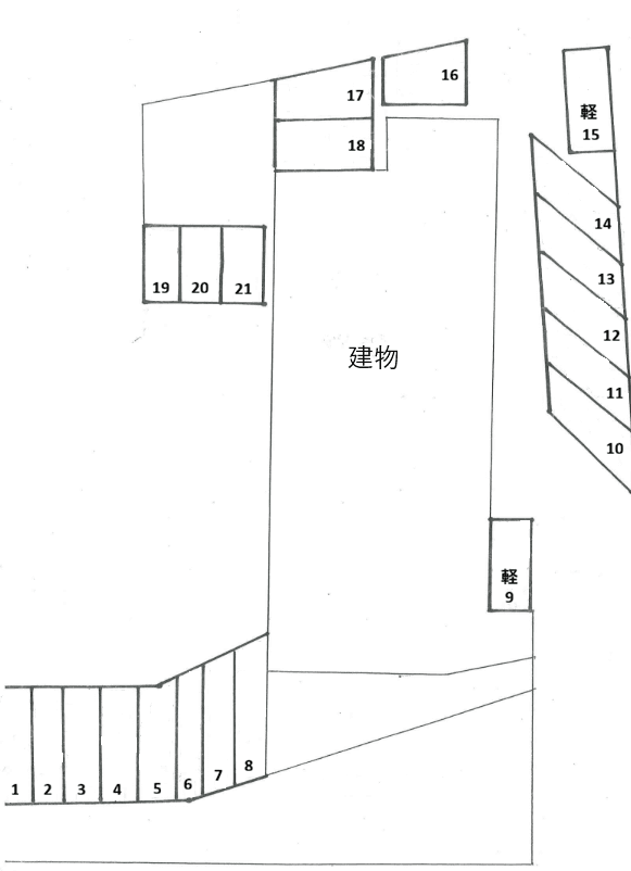 ノアハイツの駐車配置図