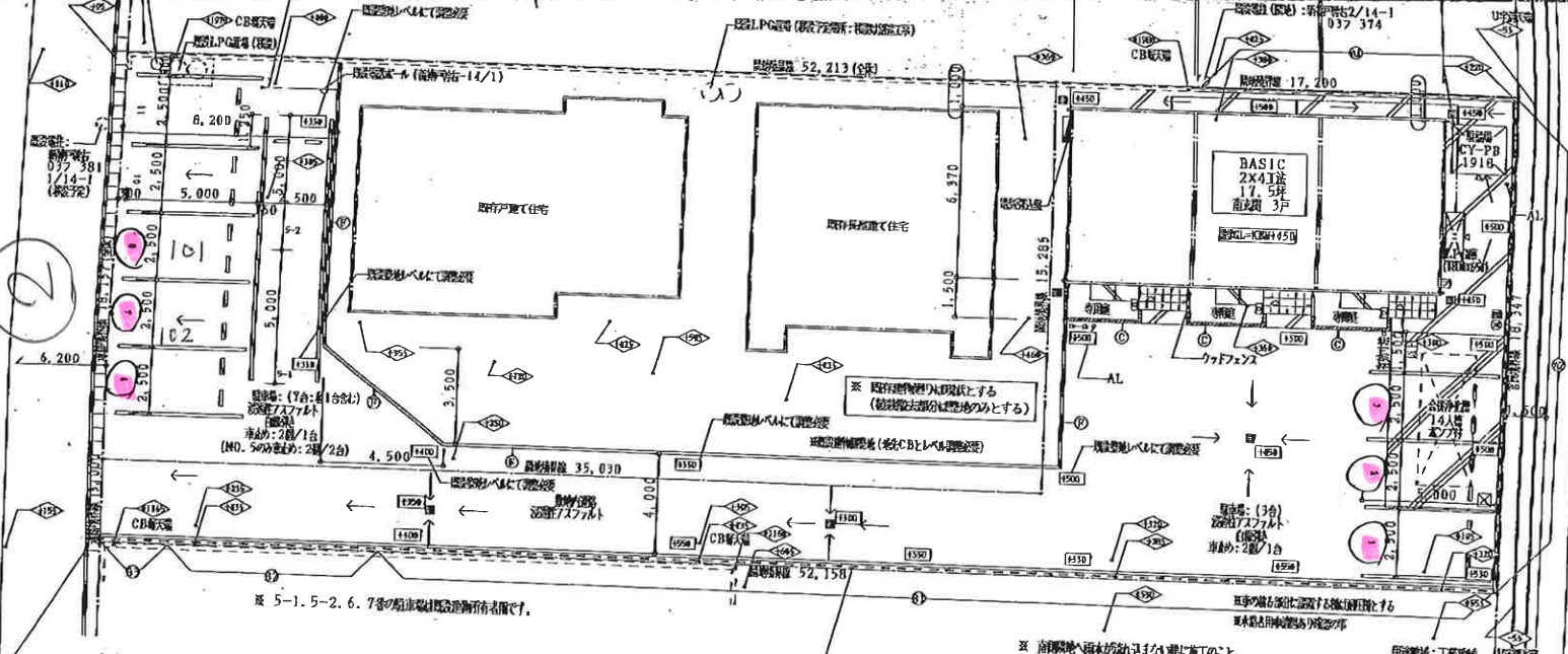 APERIRE新神戸の駐車配置図