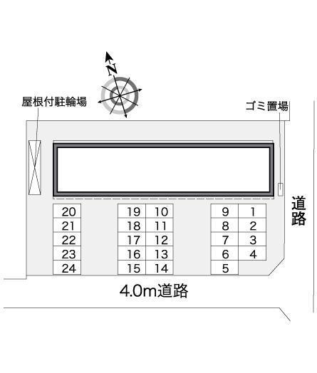 新里(39157)の駐車配置図
