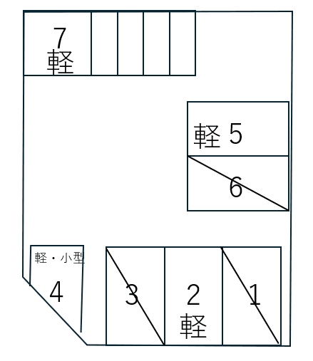 具志パーキングの駐車配置図