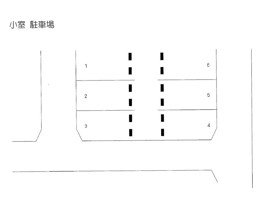 小室駐車場の駐車配置図