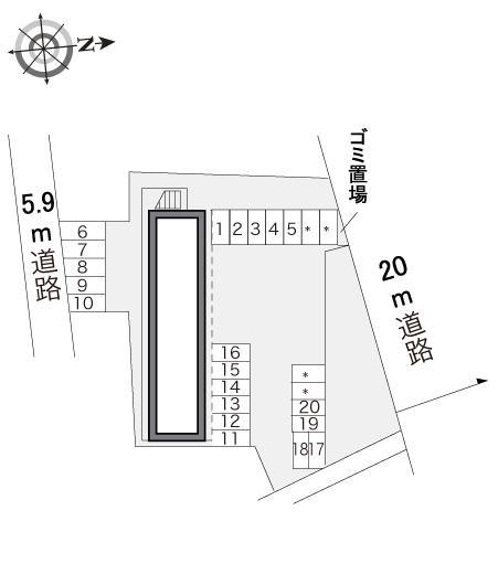 伊勢(15955)の駐車配置図