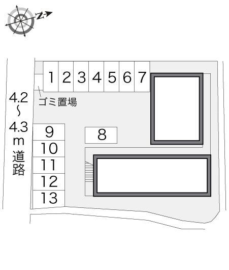 富士見(12766)の駐車配置図