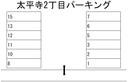 太平寺2丁目パーキングの駐車場