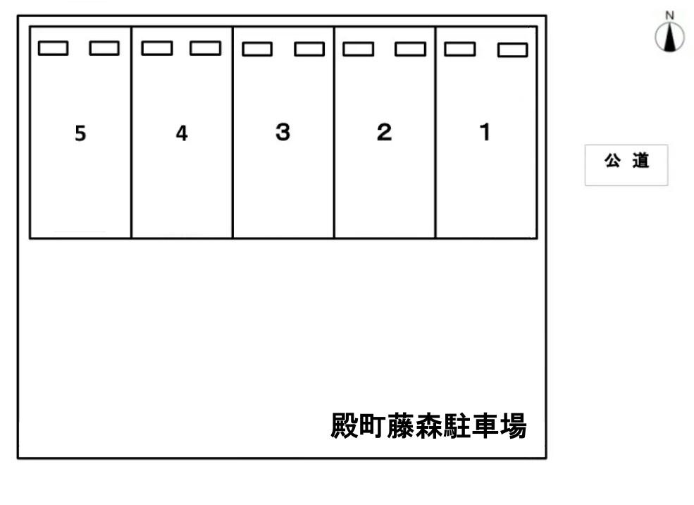 殿町藤森駐車場の駐車配置図