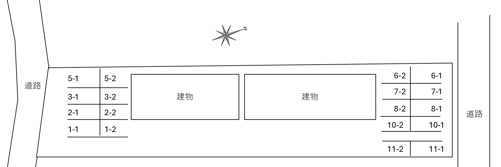 メゾン・グラシアAの駐車配置図