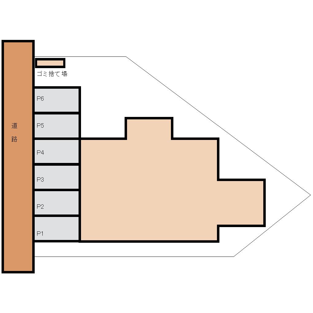 HANARISEの駐車配置図