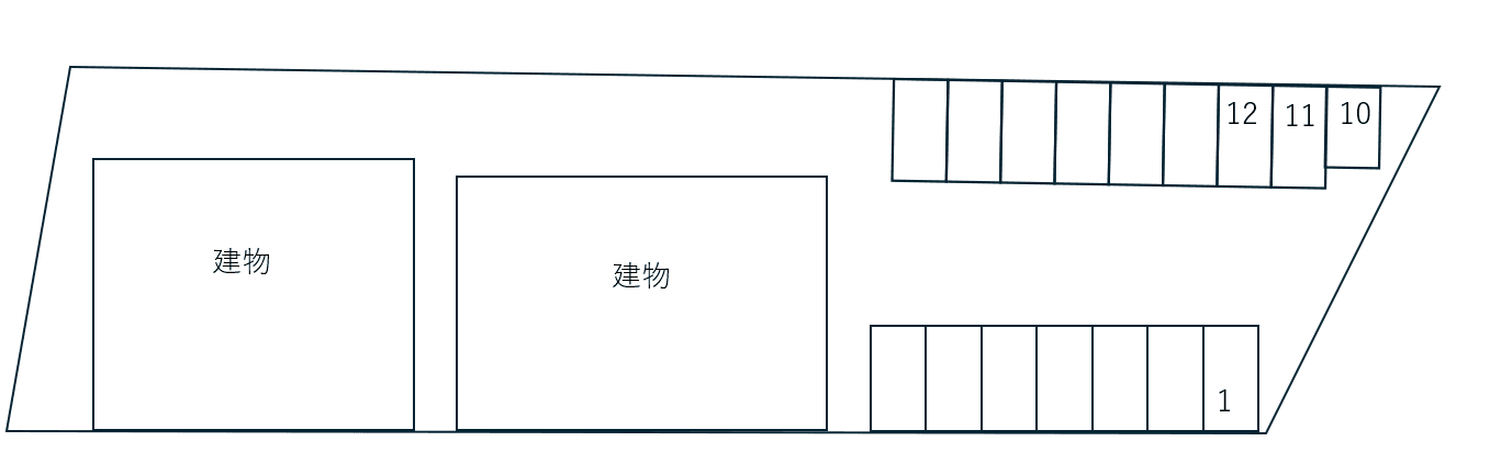 グラシア寿AB別駐車場の駐車配置図