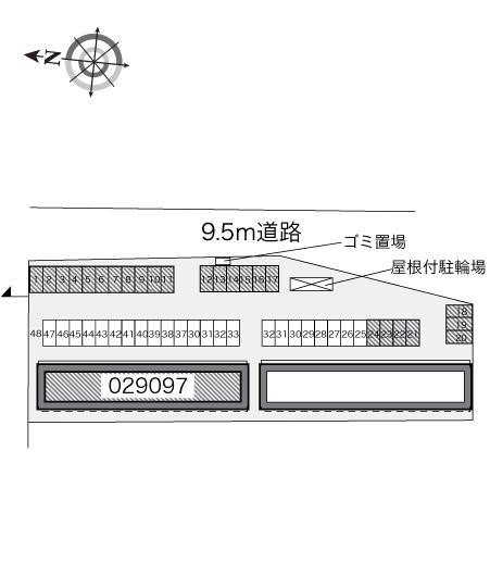 グラン シャリオⅠ(29097)の駐車配置図