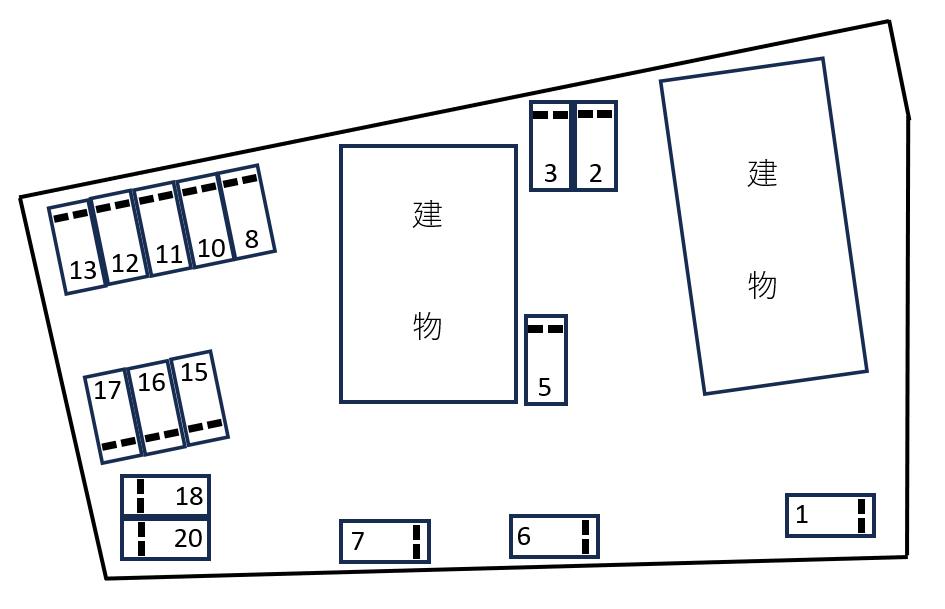 80084Le Ciel Aの駐車配置図