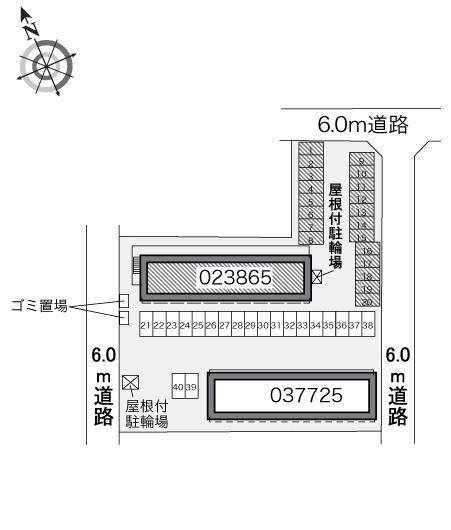 グラン フルール(23865)の駐車配置図