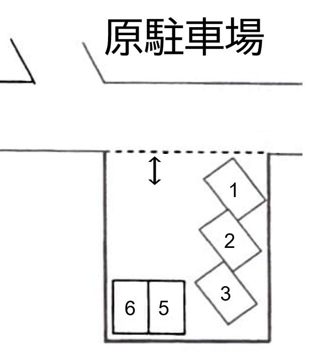 原駐車場の駐車配置図