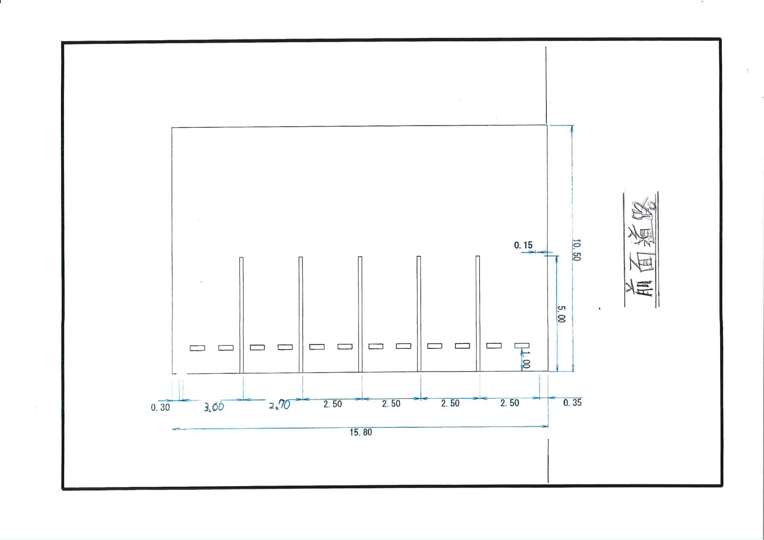 鳥原大明駐車場の駐車配置図