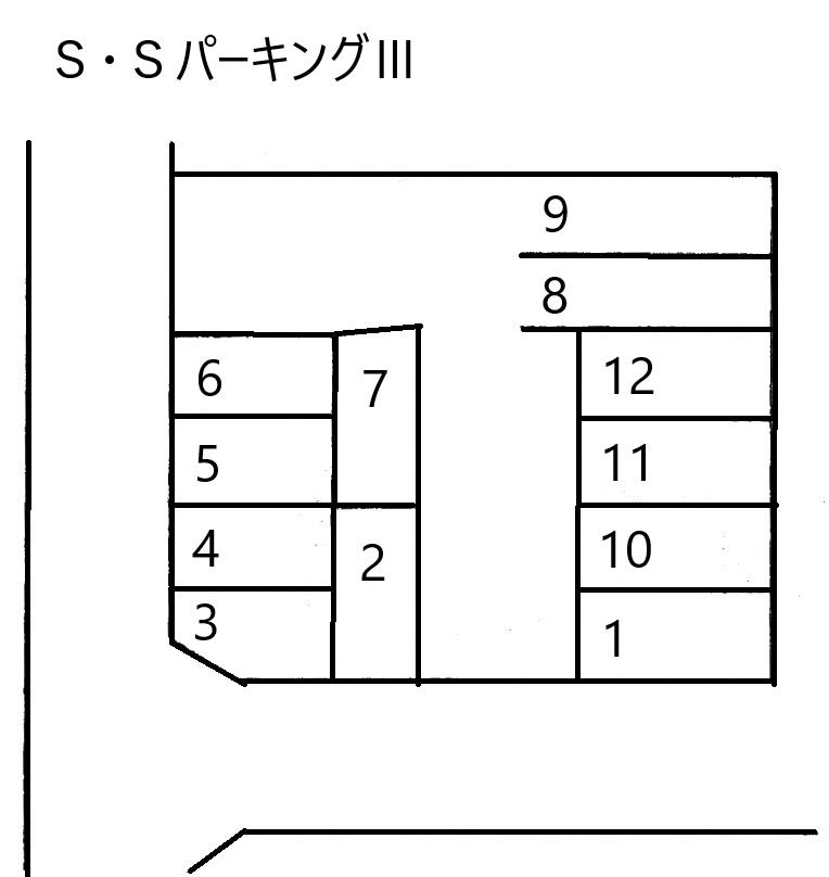 S・SパーキングⅢの駐車配置図