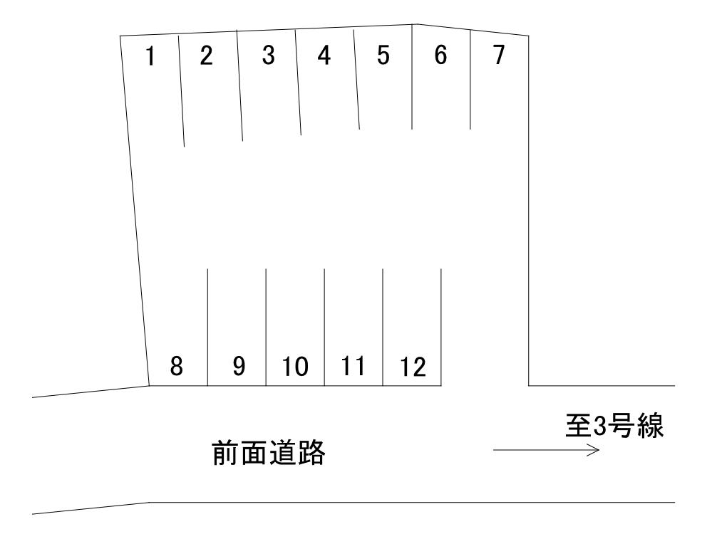 高美台1丁目Nパーキングの駐車配置図