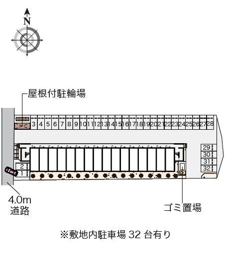 アビイロード(42036)の駐車配置図