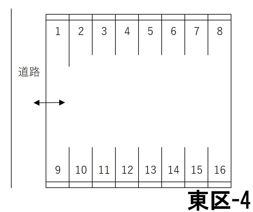 東区-4の駐車配置図