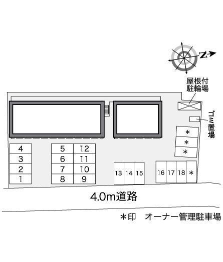 やまぼうし(27609)の駐車配置図