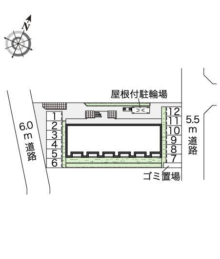 ツインクルしだみA(44705)の駐車配置図