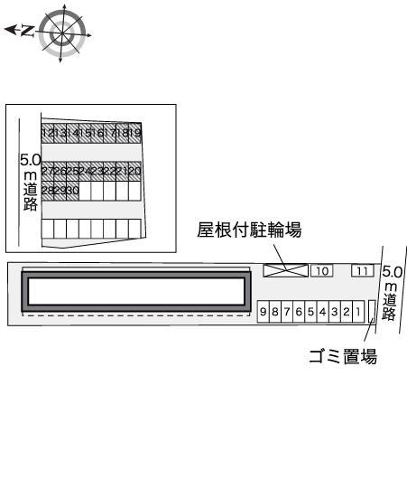 とねりこ2(40441)の駐車配置図