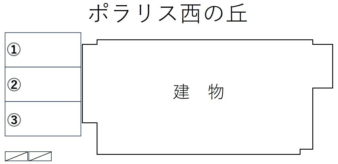 ポラリス西の丘の駐車配置図