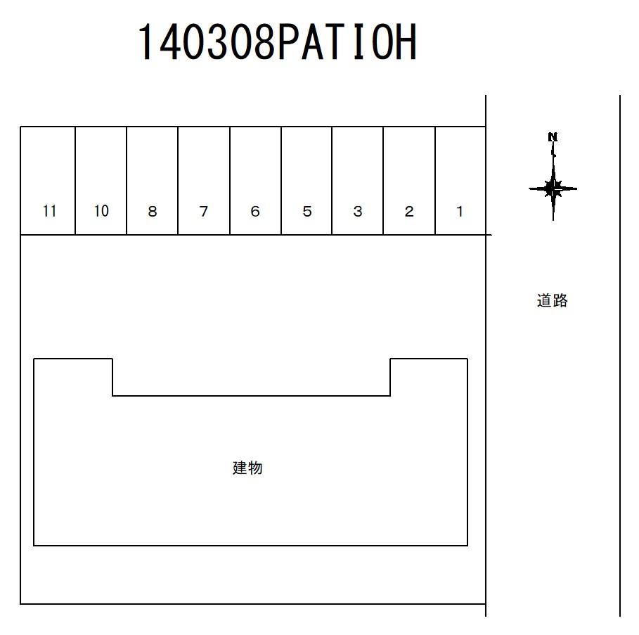 PATIOHの駐車配置図