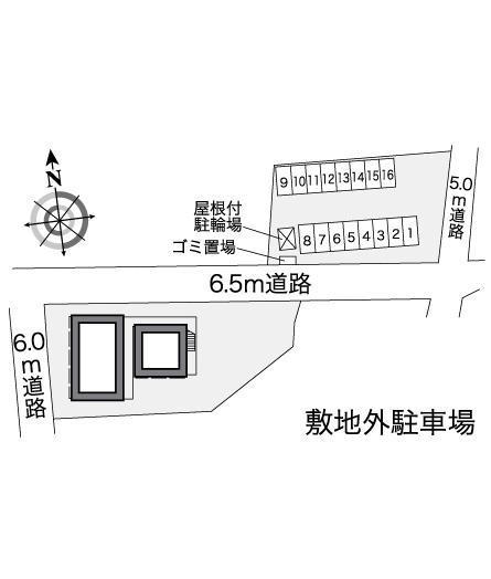 Mei(25987) 敷地外駐車場の駐車配置図