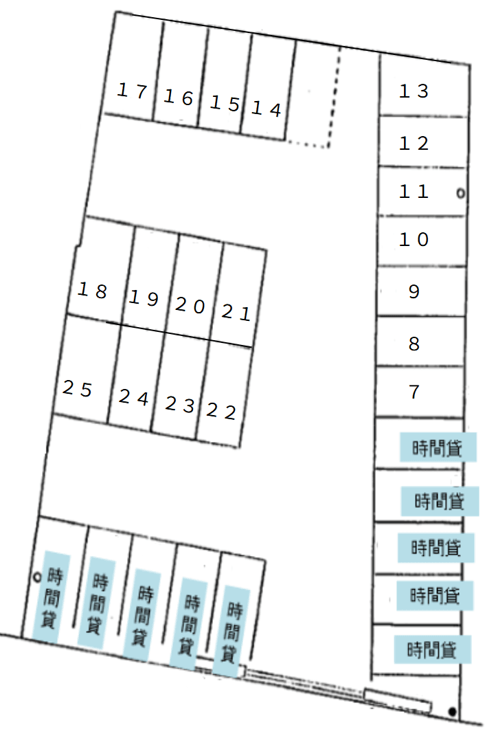 パークネット入江の駐車配置図