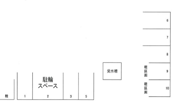 ボナージュ室見の駐車配置図