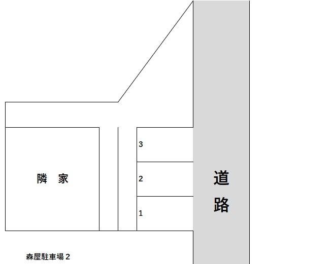 森屋駐車場2の駐車配置図