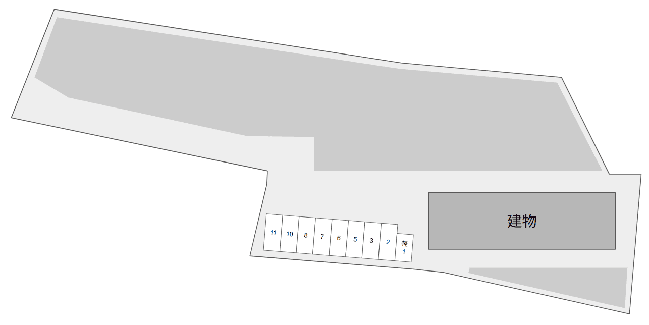 Pine Wind Maison敷地外別駐車場の駐車配置図