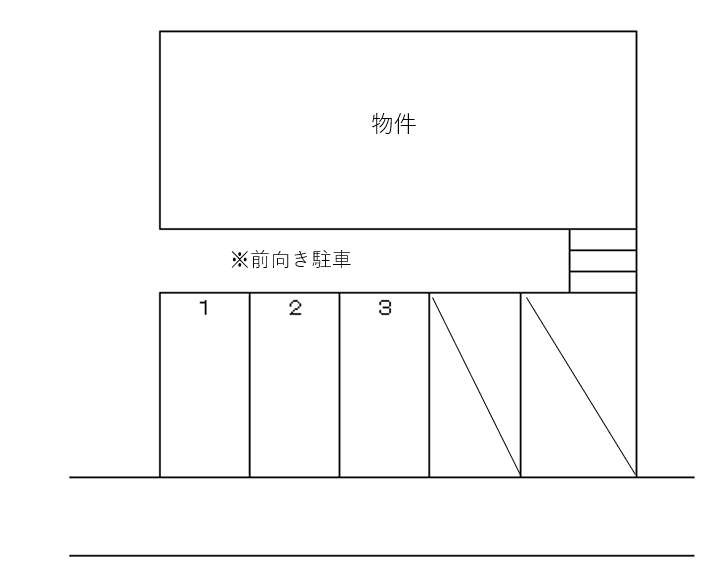 新町3丁目渡邉駐車場の駐車配置図