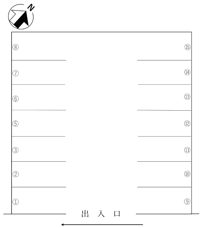 680の駐車配置図
