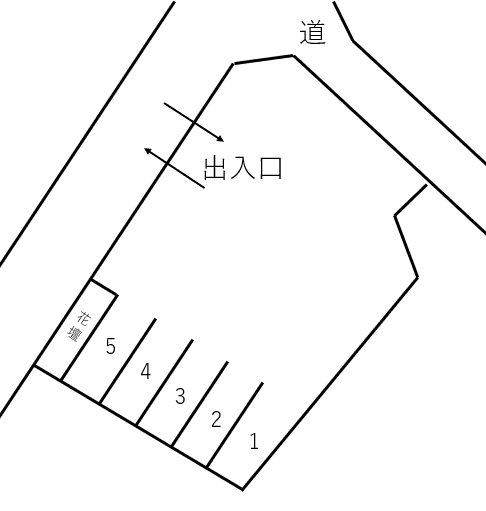 おのまちえき東駐車場の駐車配置図