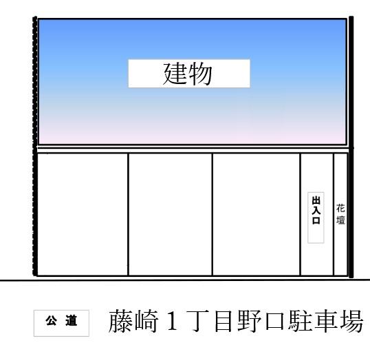 藤崎1丁目野口駐車場の駐車配置図