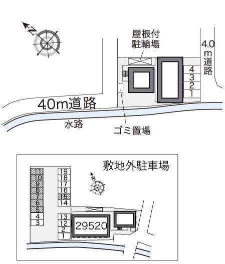 エリアクエスト(24688) 敷地外駐車場の駐車配置図