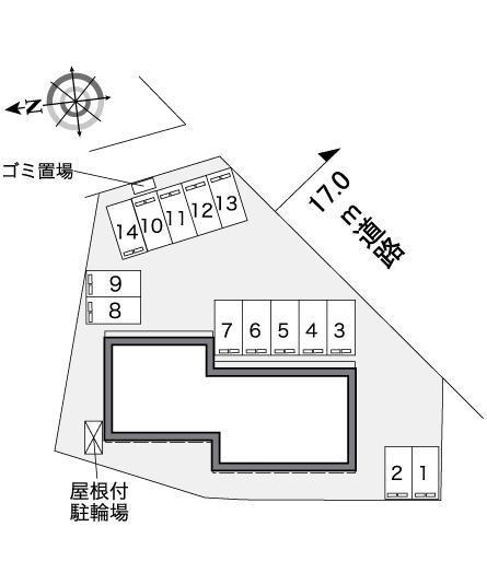 石岡(39109)の駐車配置図
