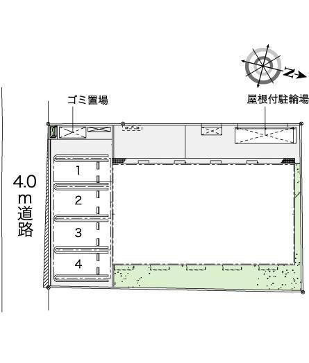 ハッピーベル(39390)の駐車配置図