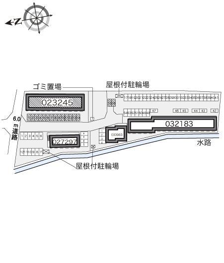 シャトーヒライデ(23245)の駐車配置図