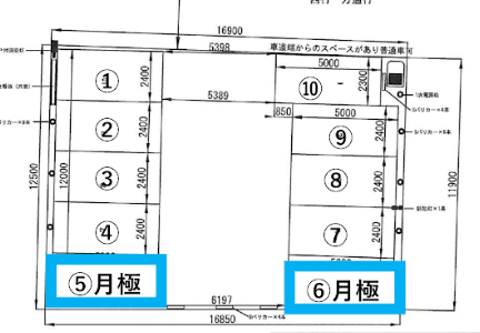 千代田第8の駐車配置図