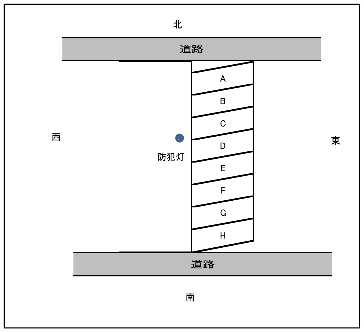 鯉江本町5丁目石井駐車場の駐車配置図