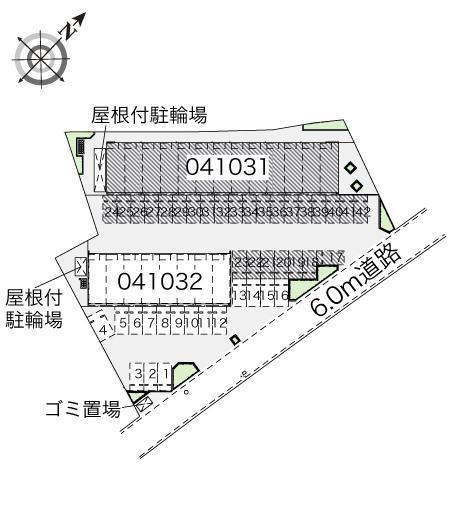 フジヤマA(41031)の駐車配置図