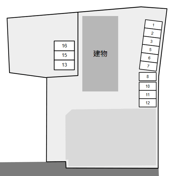 ファミールコートの駐車配置図