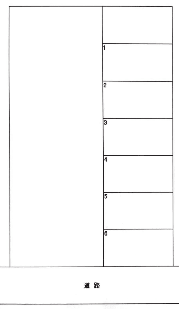 山王駐車場の駐車配置図