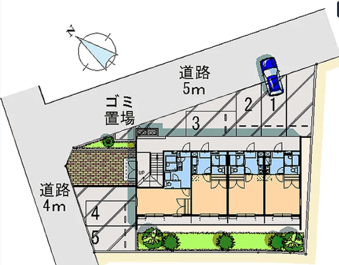 トゥインクル砂川(9435)の駐車配置図