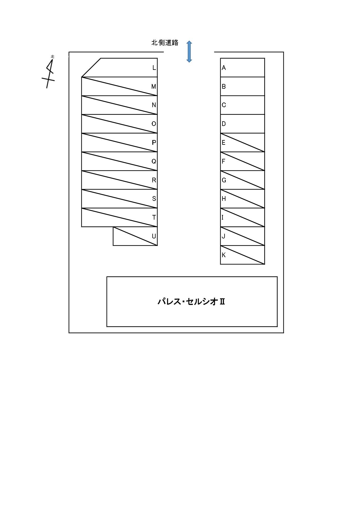 パレスセルシオⅡの駐車配置図
