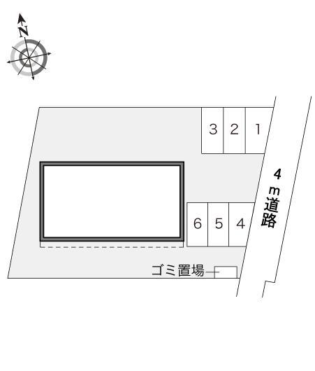 栄Ⅱ(15444)の駐車配置図